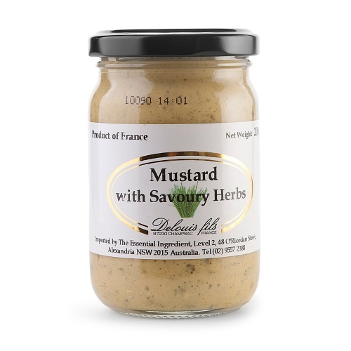 Delouis Mustard with Savoury Herbs 200g