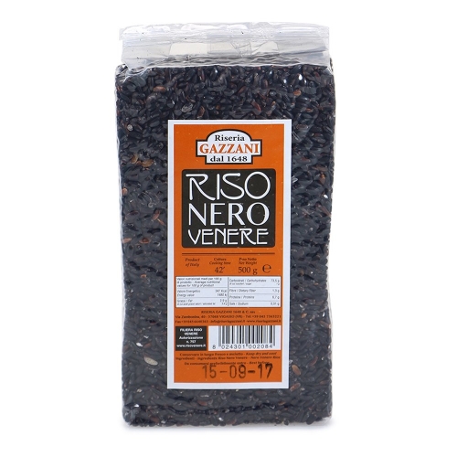 Riseria Gazzani Riso Nero Venere Black Rice 500g