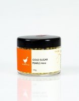 The Essential Ingredient Gold Sugar Pearls 4mm 100g