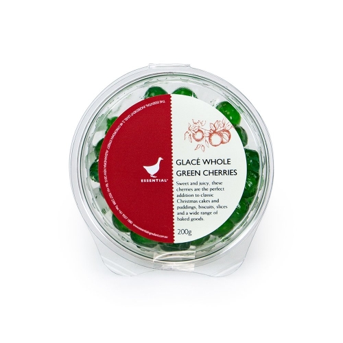 TEI Whole Glace Green Cherries 200g