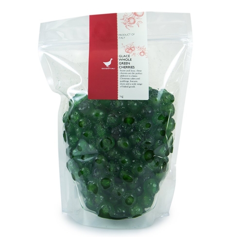TEI Whole Glace Green Cherries 1kg