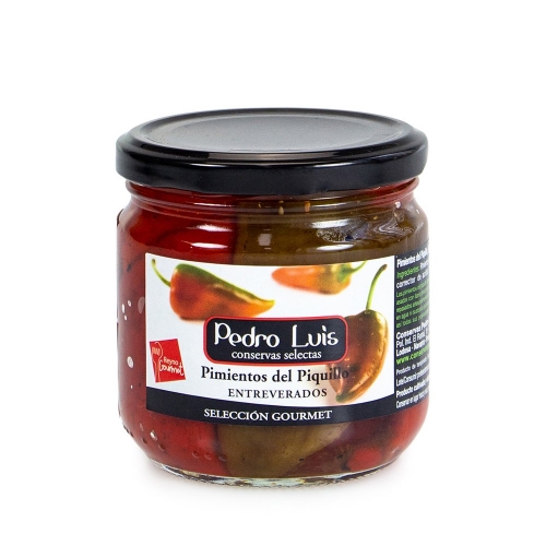 Pedro Luis Piquillo de Lodosa Red & Green Whole Peppers 240g