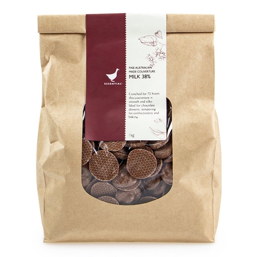 SPECIAL Fine Australian Made Couverture Milk Chocolate Buttons 38% 1kg