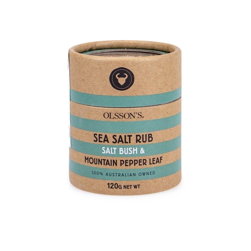 Olsson's Sea Salt Rub Salt Bush & Mountain Pepper Leaf 120g