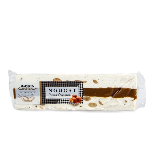 Almond Nougat with Caramel Heart 100g - Click for more info