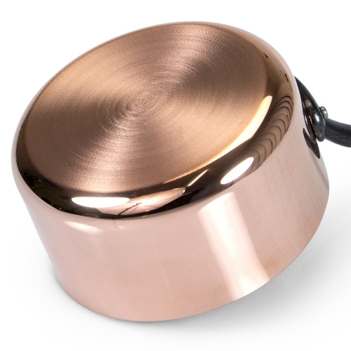 De Buyer Copper Saucepan with Cast Iron Handle  14cm