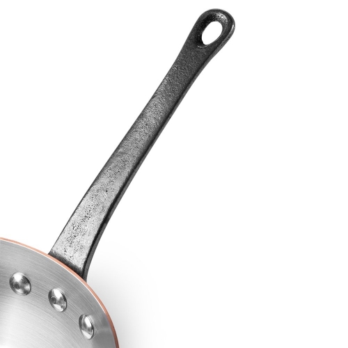 De Buyer Copper Conical Saute Pan with Cast Iron Handle 16cm