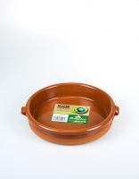 Graupera Semi-Glazed Tapas Dish with Handles - Honey 17cm
