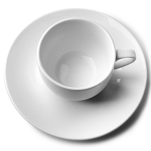 The Essential Ingredient White China Espresso Cup & Saucer
