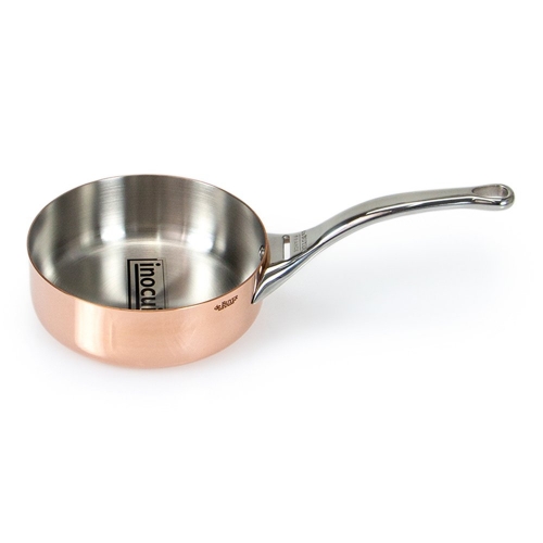 De Buyer Copper Saute Pan With Stainless Steel Handle 16cm