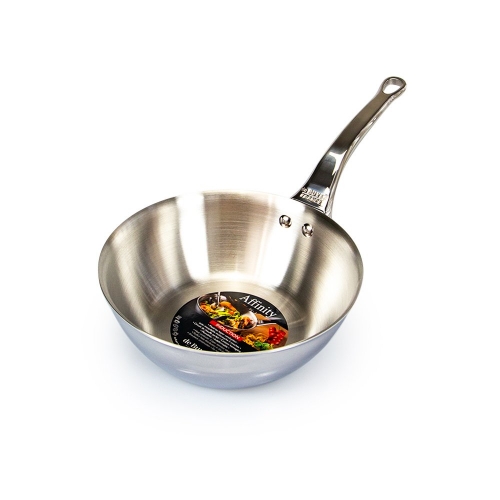 De Buyer Affinity Stainless Steel Conical Saute Pan 20cm