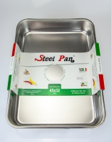 Steelpan Stainless Steel Roasting Pan with Handles 45cm x 32cm