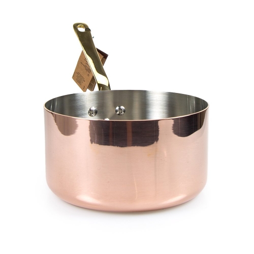 De Buyer Copper Saucepan with Brass Handle 18cm