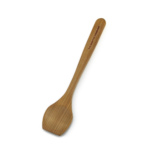 The Essential Ingredient Cherry Wood Flat Edged Spoon 30cm