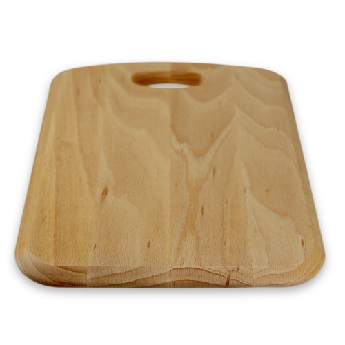 The Essential Ingredient Wooden Cutting Board with Finger Grip 34cm x 24cm x 1.8