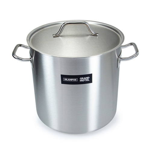 Silampos Stainless Steel 'Grand Hotel' Stockpot with lid 32cm (25L)