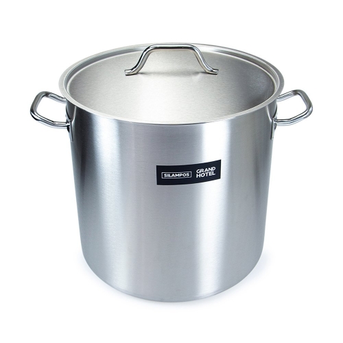 Silampos Stainless Steel 'Grand Hotel' Stockpot with lid 36cm (36L)