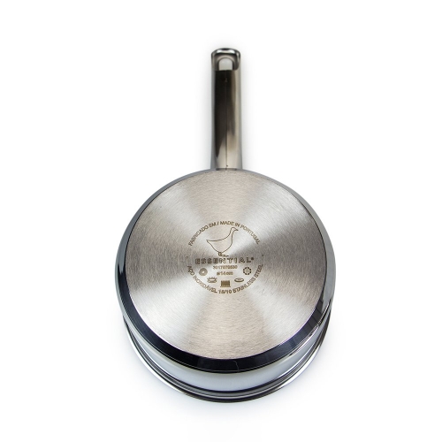 The Essential Ingredient Stainless Steel Saucepan with Lid 14cm