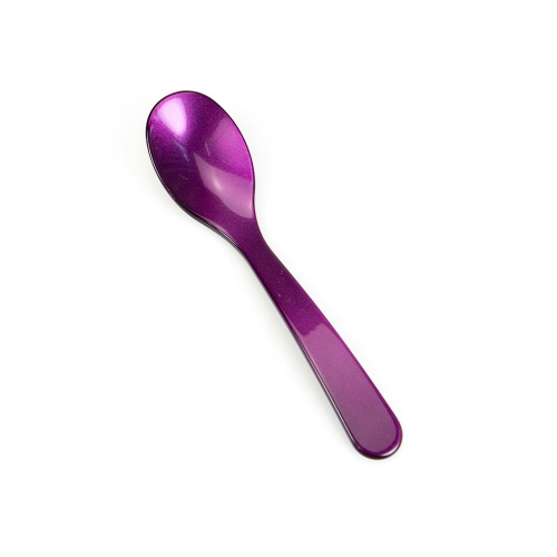 Acrylic Egg Spoon - Plum 12.5cm
