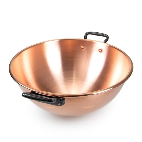 De Buyer Copper Eggwhite Bowl With 2 Handles 32cm